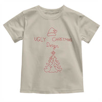 Funny Christmas Toddler T Shirt Ugly Tree Hand Drawn