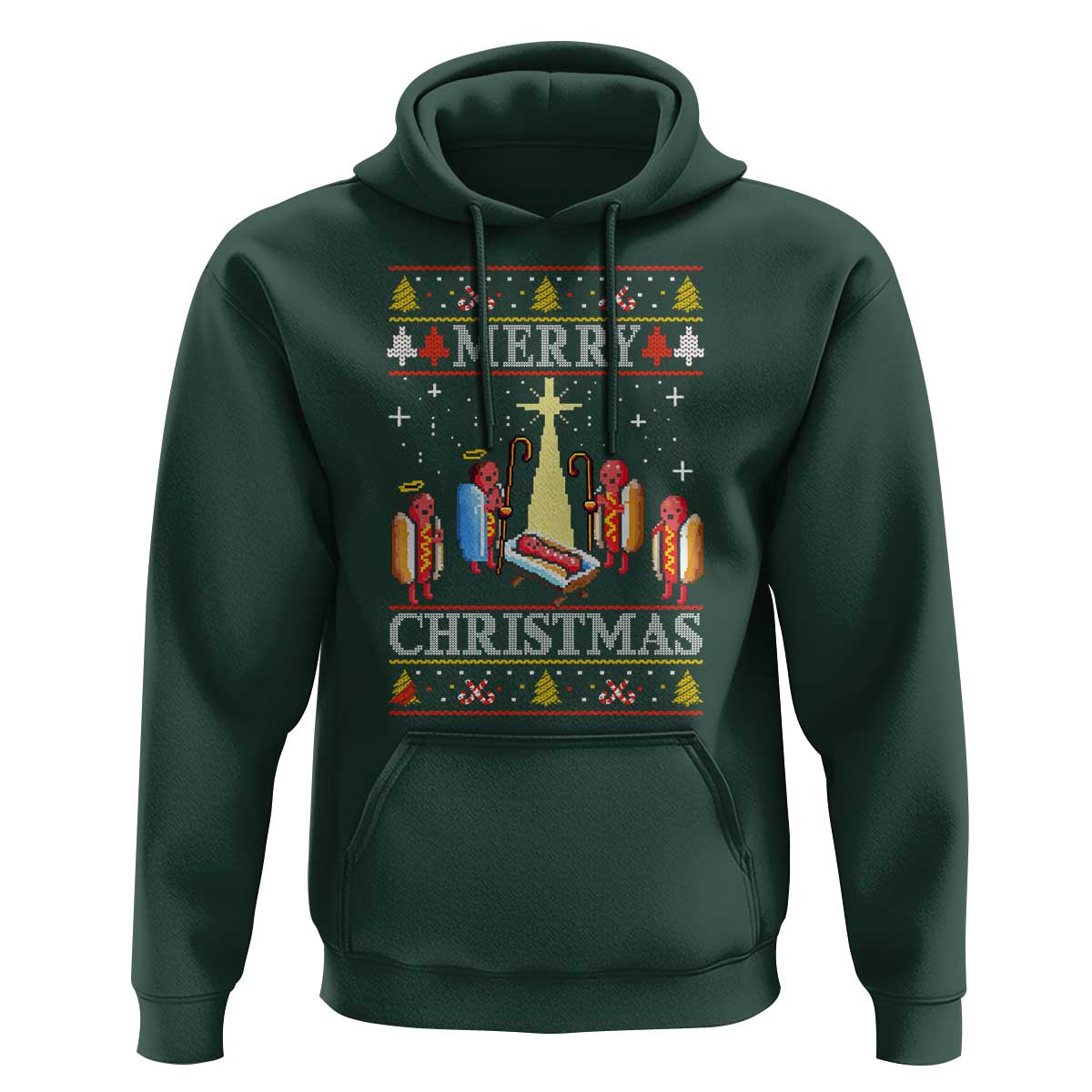 Funny Christmas Hoodie Merry Glizzmas Ugly Xmas