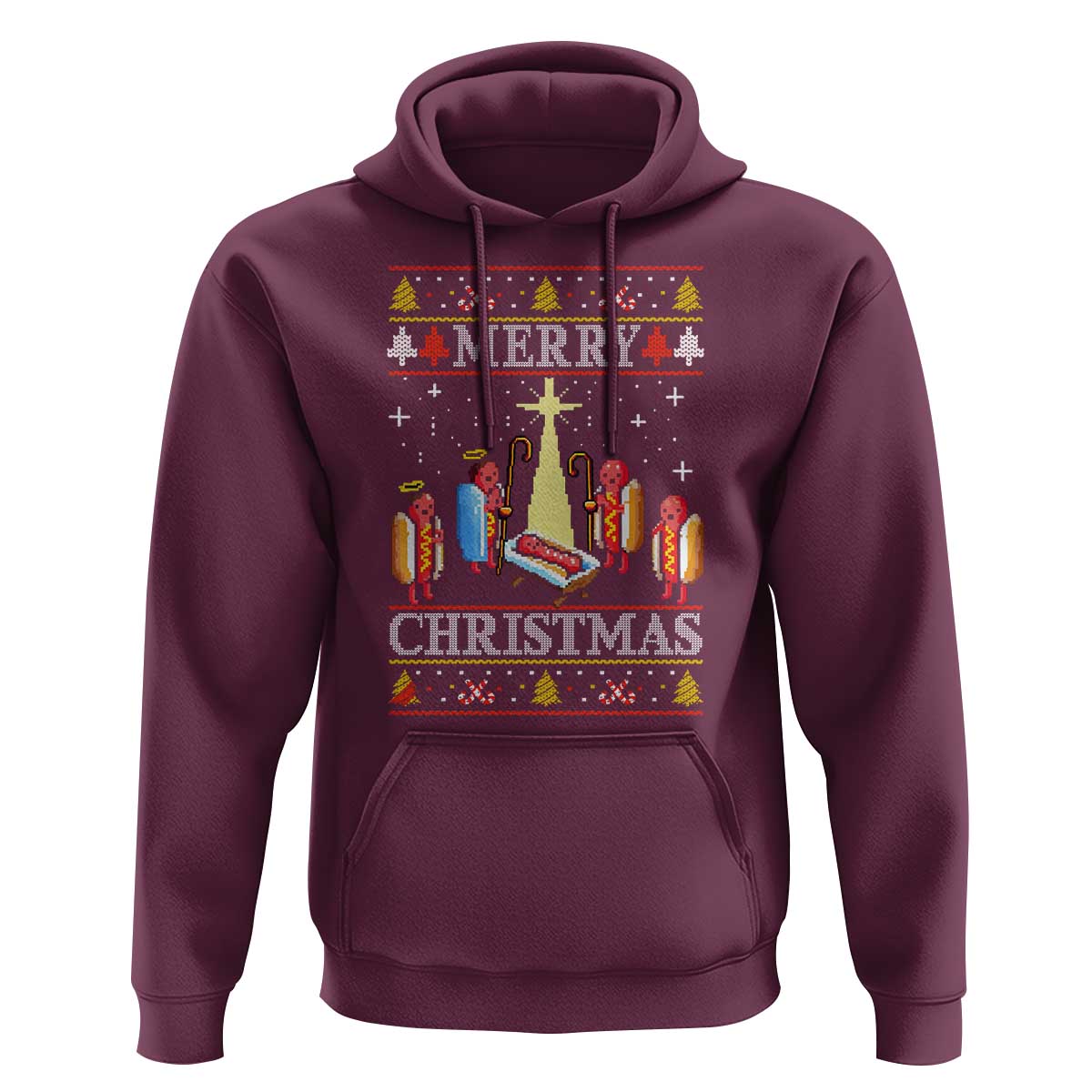 Funny Christmas Hoodie Merry Glizzmas Ugly Xmas