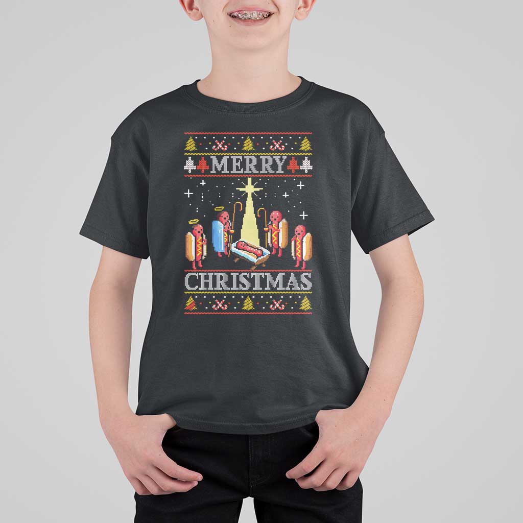 Funny Christmas T Shirt For Kid Merry Glizzmas Ugly Xmas - Wonder Print Shop