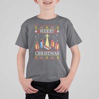 Funny Christmas T Shirt For Kid Merry Glizzmas Ugly Xmas - Wonder Print Shop
