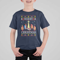 Funny Christmas T Shirt For Kid Merry Glizzmas Ugly Xmas - Wonder Print Shop