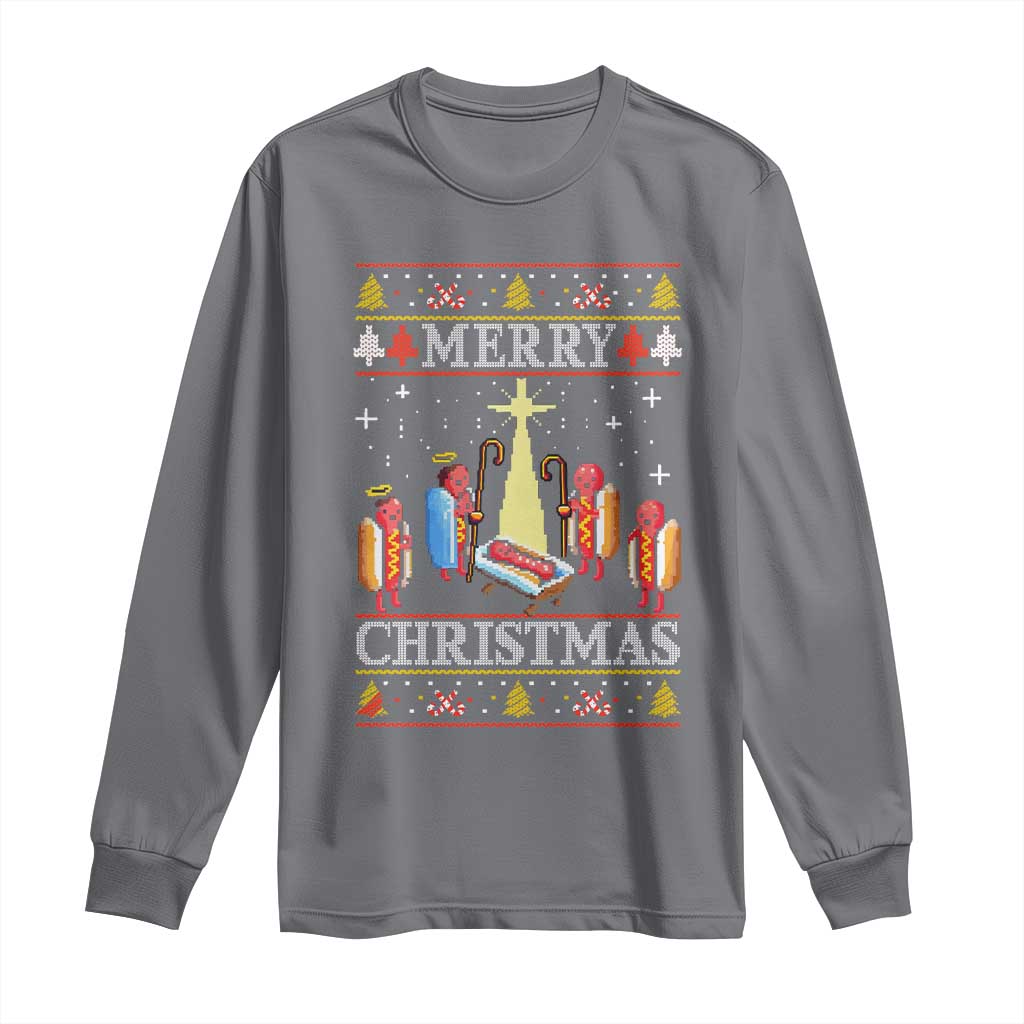 Funny Christmas Long Sleeve Shirt Merry Glizzmas Ugly Xmas