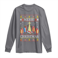 Funny Christmas Long Sleeve Shirt Merry Glizzmas Ugly Xmas