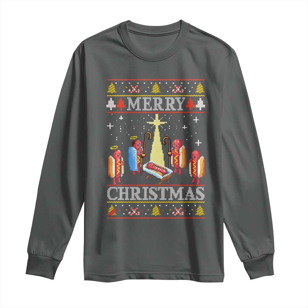 Funny Christmas Long Sleeve Shirt Merry Glizzmas Ugly Xmas