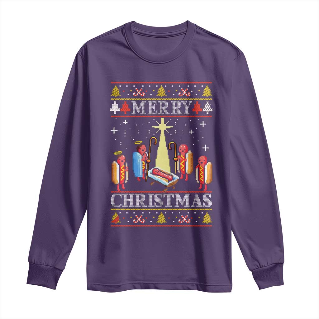Funny Christmas Long Sleeve Shirt Merry Glizzmas Ugly Xmas