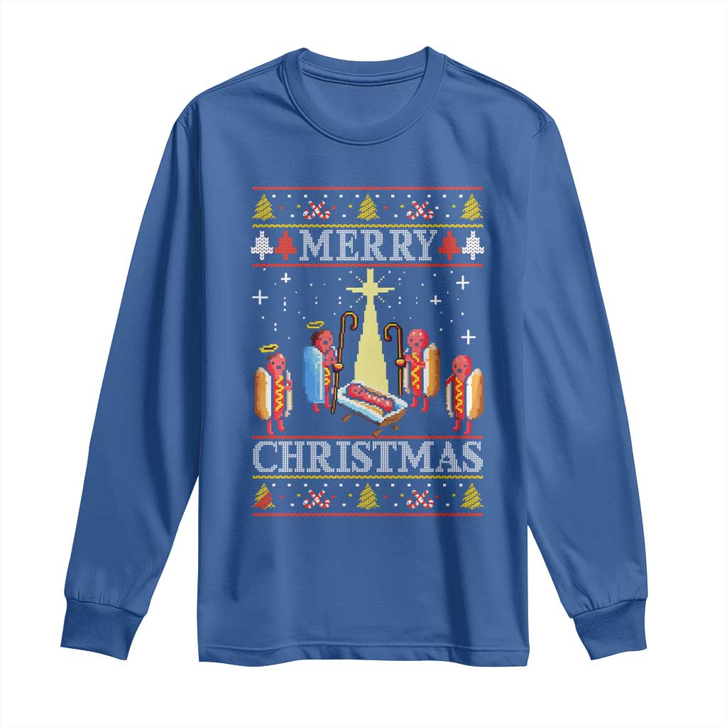 Funny Christmas Long Sleeve Shirt Merry Glizzmas Ugly Xmas