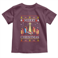 Funny Christmas Toddler T Shirt Merry Glizzmas Ugly Xmas