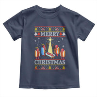 Funny Christmas Toddler T Shirt Merry Glizzmas Ugly Xmas