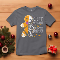 Gingerbread Christmas T Shirt Cut My Life Into Pieces Goth Black Aesthetics - Wonder Print Shop