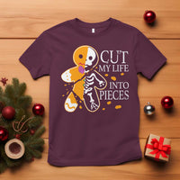 Gingerbread Christmas T Shirt Cut My Life Into Pieces Goth Black Aesthetics - Wonder Print Shop