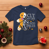 Gingerbread Christmas T Shirt Cut My Life Into Pieces Goth Black Aesthetics - Wonder Print Shop
