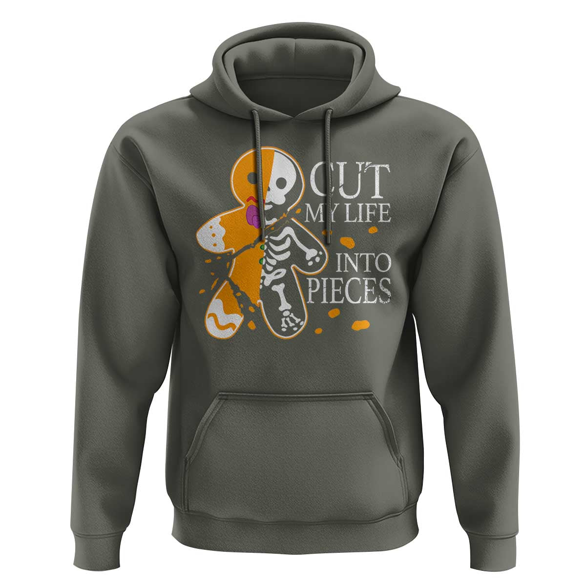 Gingerbread Christmas Hoodie Cut My Life Into Pieces Goth Black Aesthetics