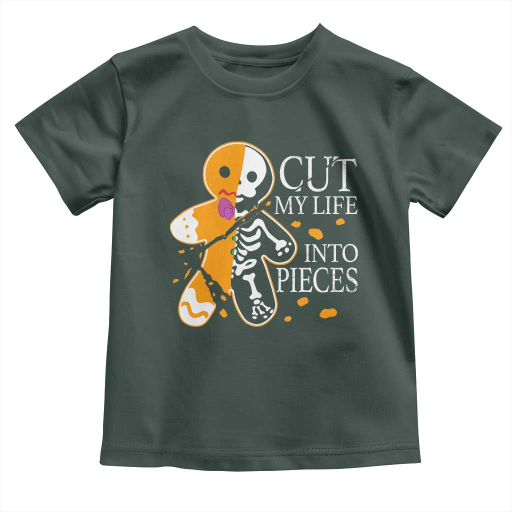 Gingerbread Christmas Toddler T Shirt Cut My Life Into Pieces Goth Black Aesthetics
