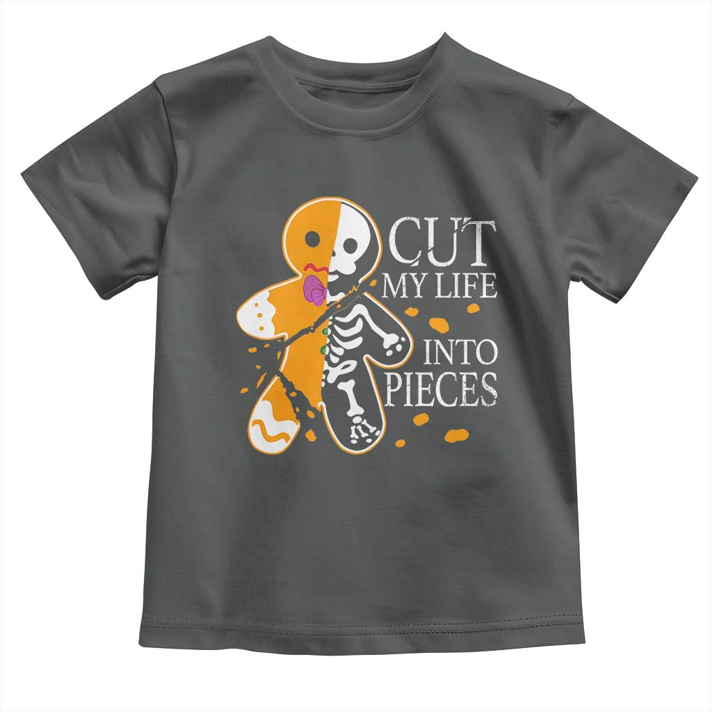 Gingerbread Christmas Toddler T Shirt Cut My Life Into Pieces Goth Black Aesthetics