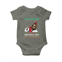 Crhistmas Birthday Boy Jesus Ugly Christmas Baby Onesie