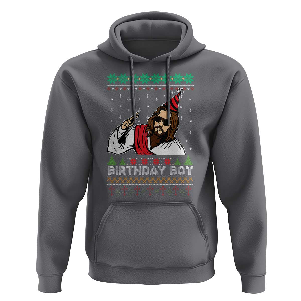 Crhistmas Birthday Boy Jesus Ugly Christmas Hoodie