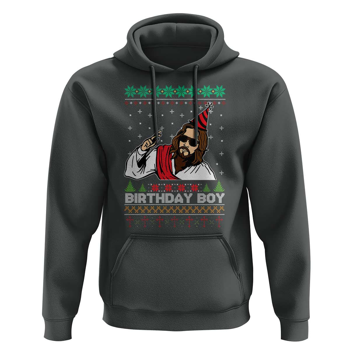 Crhistmas Birthday Boy Jesus Ugly Christmas Hoodie