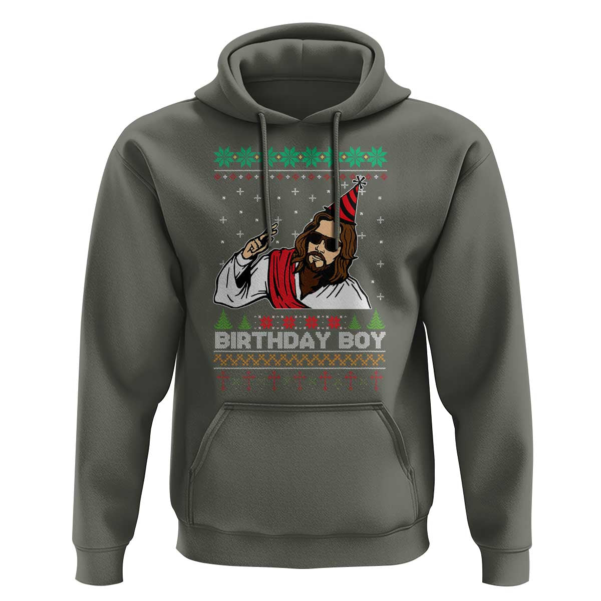 Crhistmas Birthday Boy Jesus Ugly Christmas Hoodie
