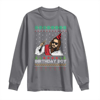 Crhistmas Birthday Boy Jesus Ugly Christmas Long Sleeve Shirt