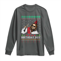 Crhistmas Birthday Boy Jesus Ugly Christmas Long Sleeve Shirt