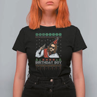 Crhistmas Birthday Boy Jesus Ugly Christmas T Shirt For Women - Wonder Print Shop