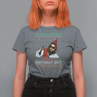 Crhistmas Birthday Boy Jesus Ugly Christmas T Shirt For Women - Wonder Print Shop
