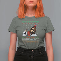 Crhistmas Birthday Boy Jesus Ugly Christmas T Shirt For Women - Wonder Print Shop