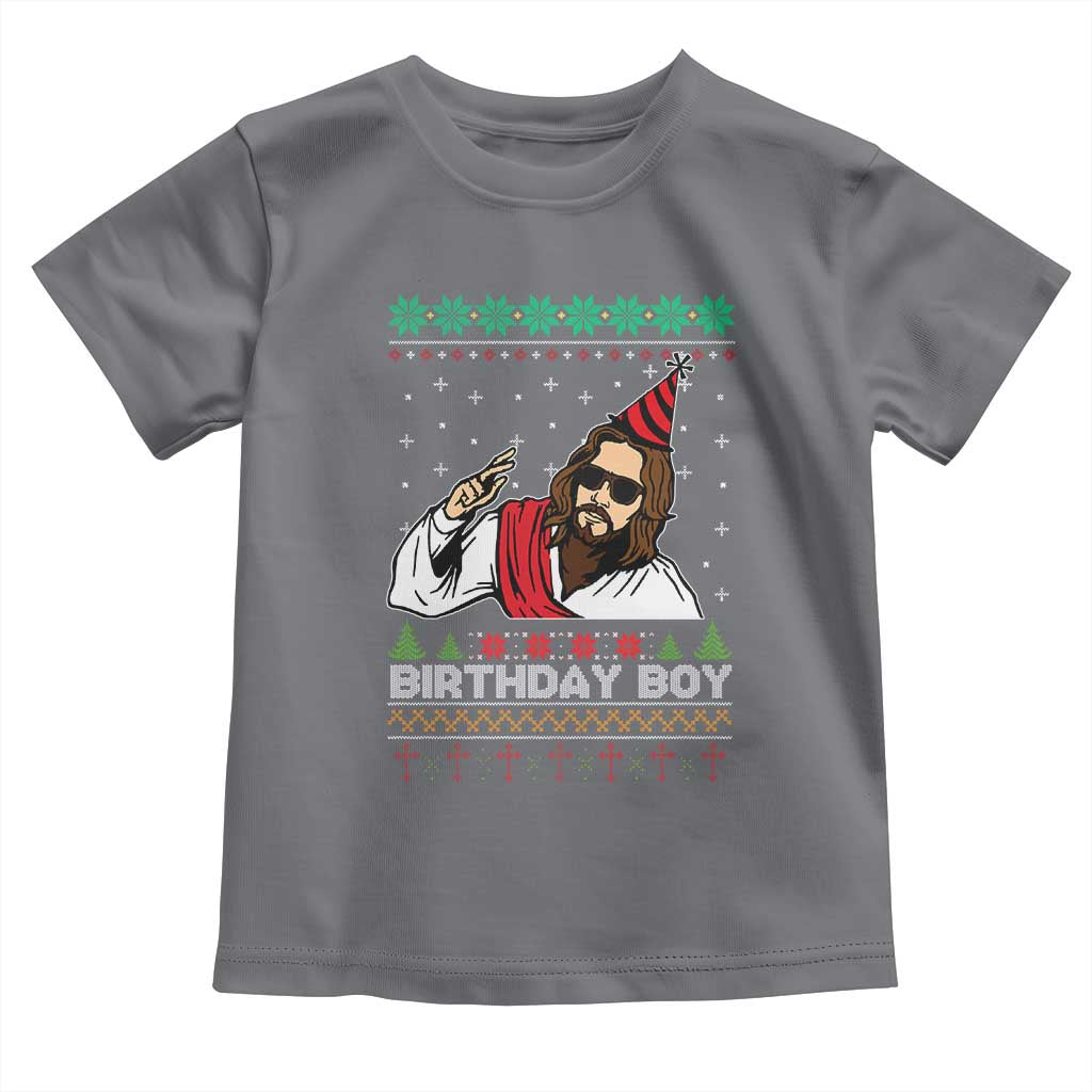 Crhistmas Birthday Boy Jesus Ugly Christmas Toddler T Shirt