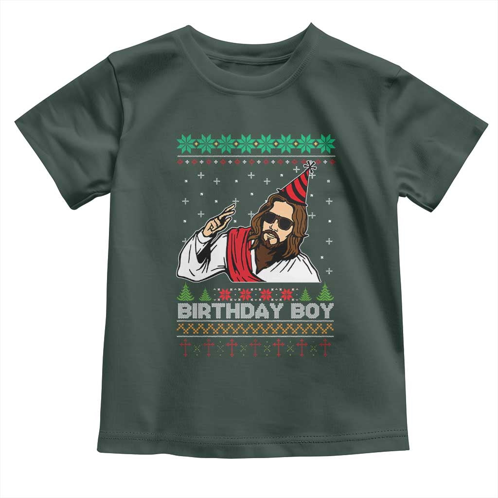 Crhistmas Birthday Boy Jesus Ugly Christmas Toddler T Shirt