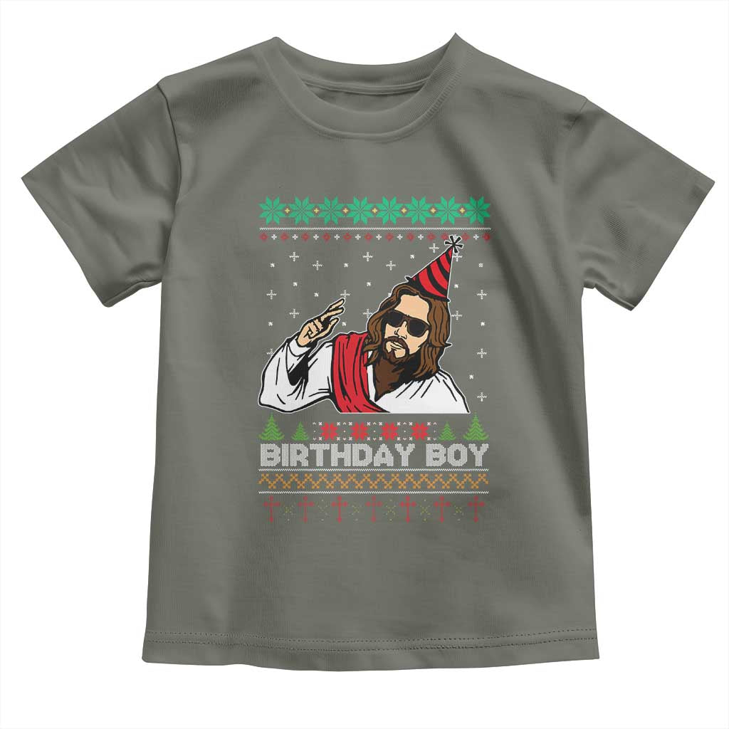Crhistmas Birthday Boy Jesus Ugly Christmas Toddler T Shirt