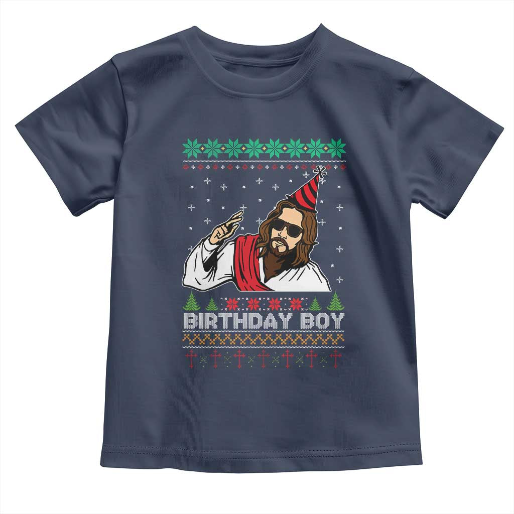Crhistmas Birthday Boy Jesus Ugly Christmas Toddler T Shirt
