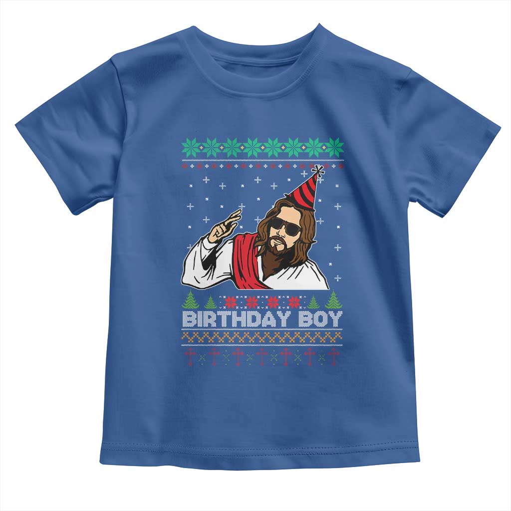 Crhistmas Birthday Boy Jesus Ugly Christmas Toddler T Shirt