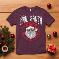 Hail Santa Christmas T Shirt Goth Christmas Horror Lover Gift - Wonder Print Shop