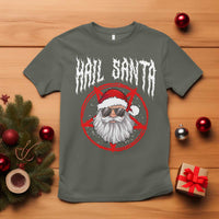 Hail Santa Christmas T Shirt Goth Christmas Horror Lover Gift - Wonder Print Shop