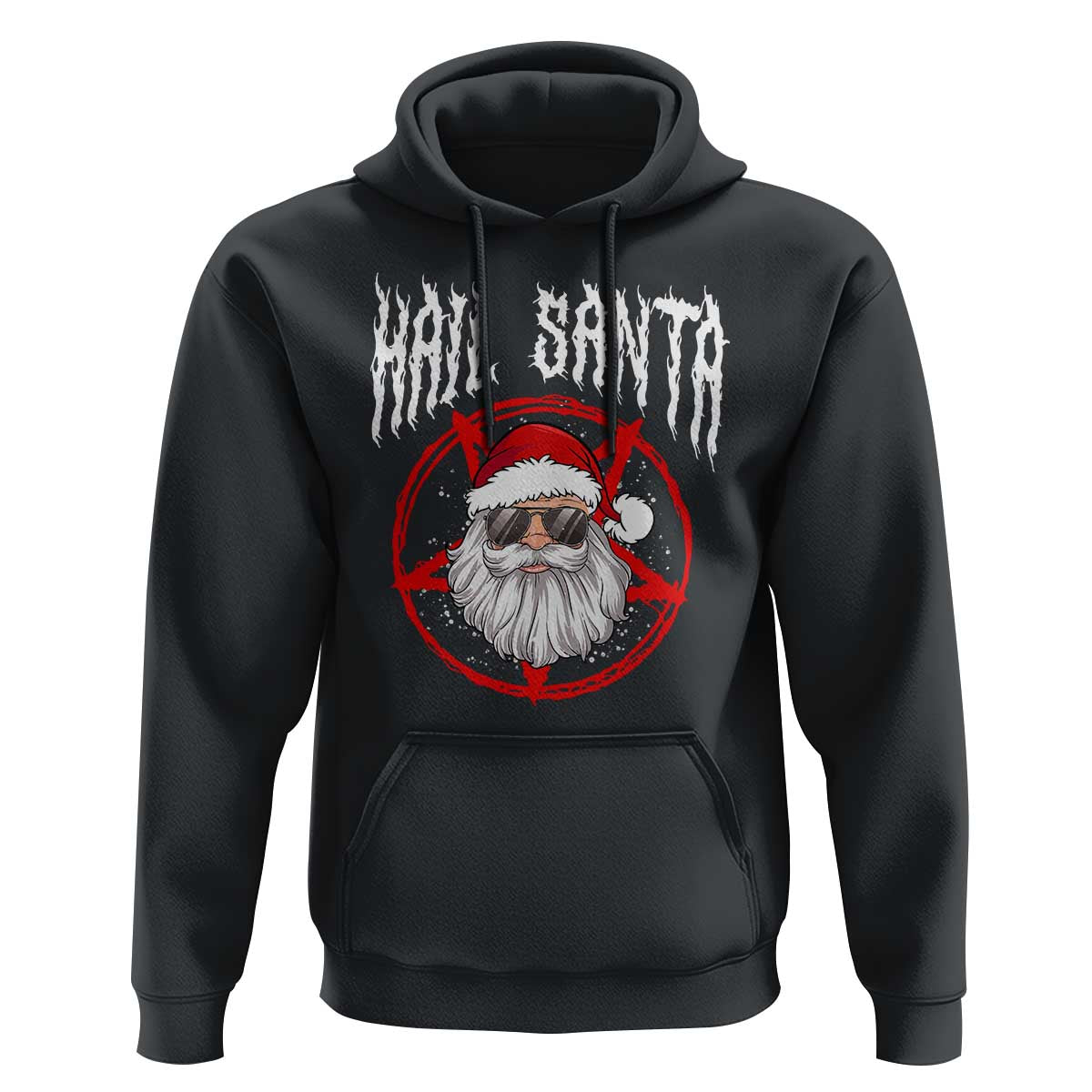 Hail Santa Christmas Hoodie Goth Christmas Horror Lover Gift