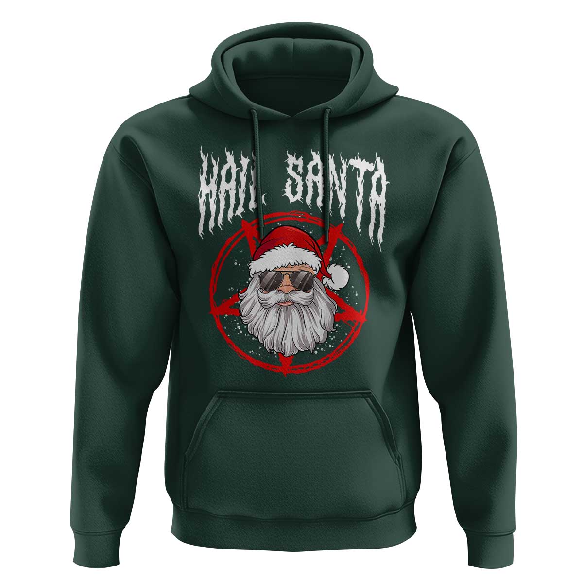 Hail Santa Christmas Hoodie Goth Christmas Horror Lover Gift