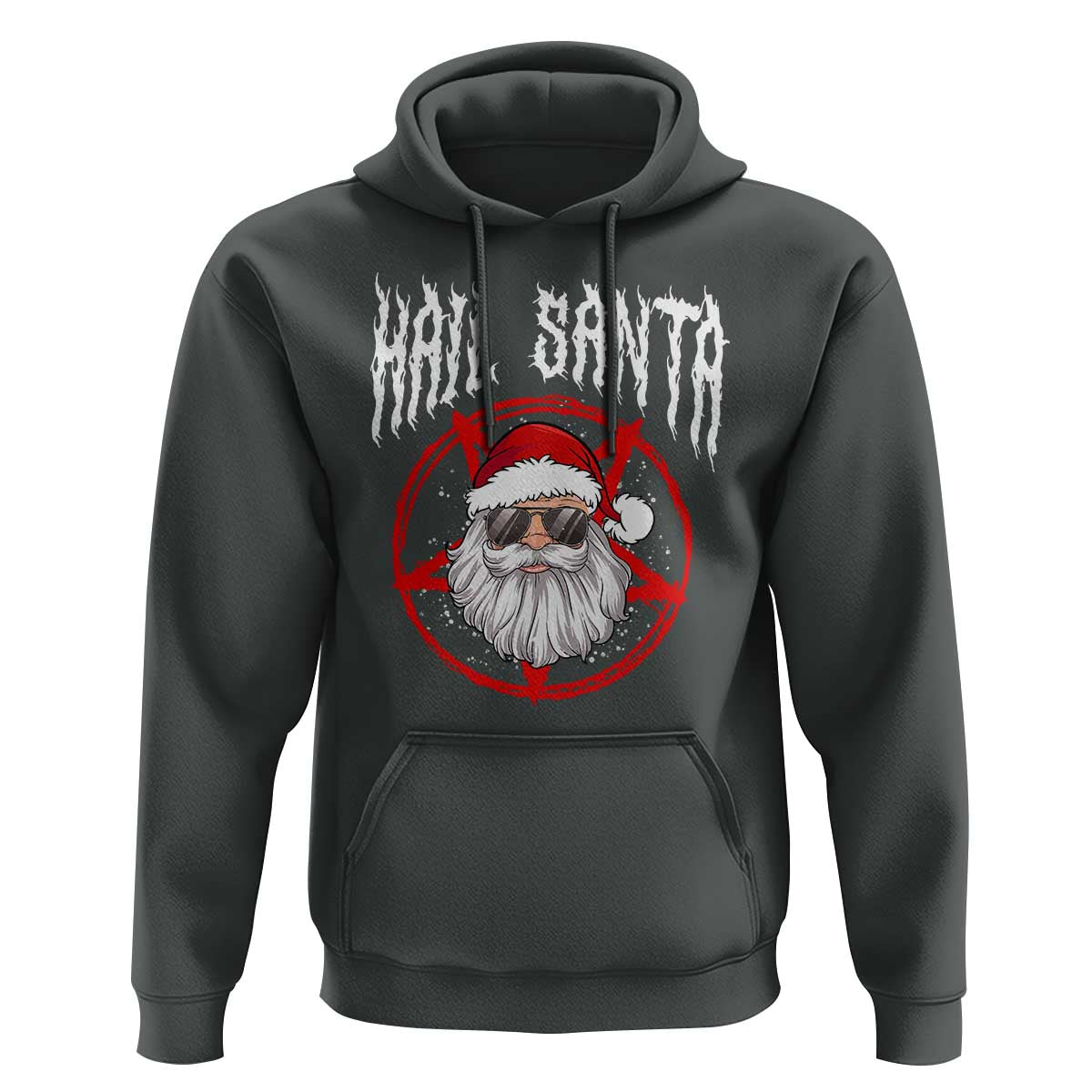 Hail Santa Christmas Hoodie Goth Christmas Horror Lover Gift