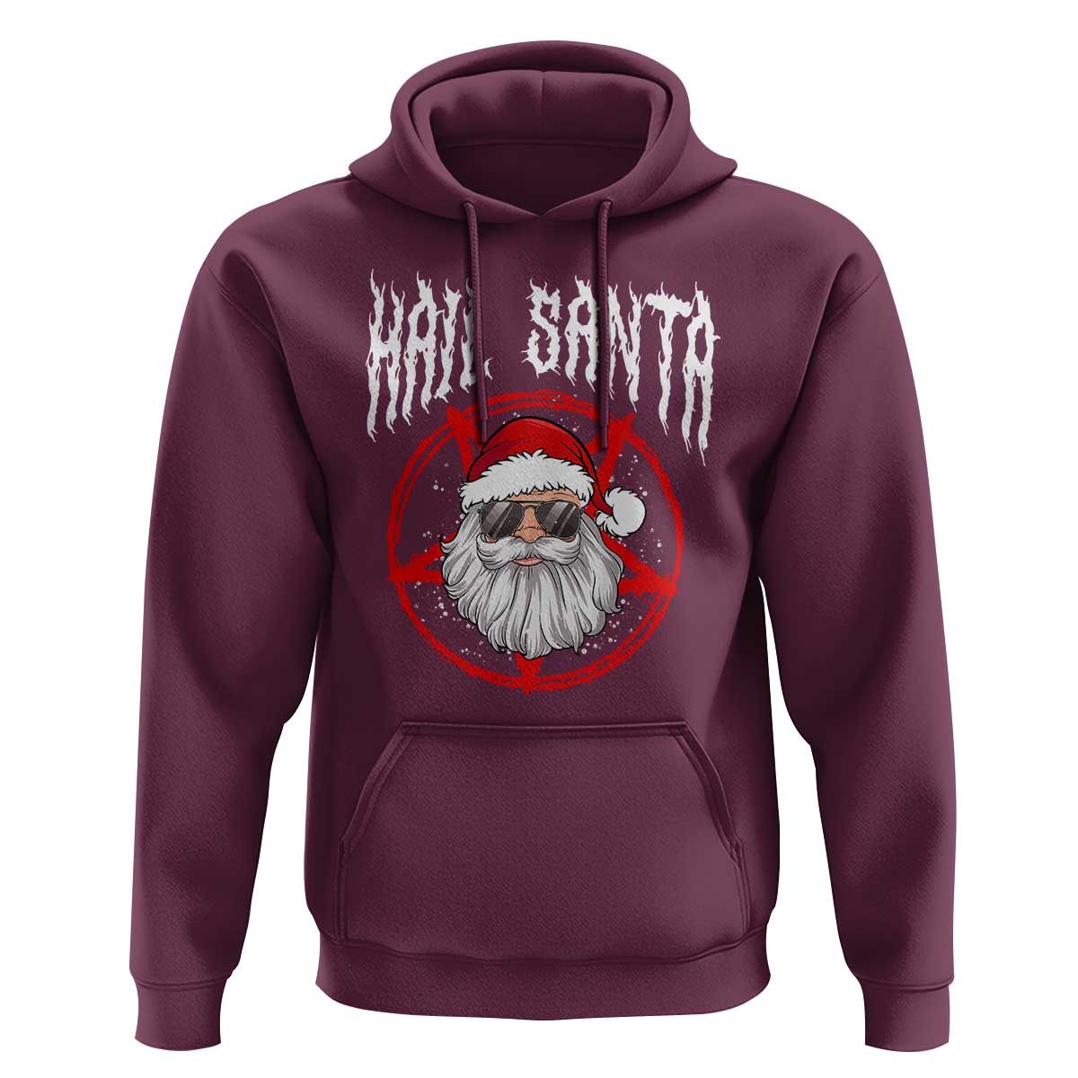 Hail Santa Christmas Hoodie Goth Christmas Horror Lover Gift
