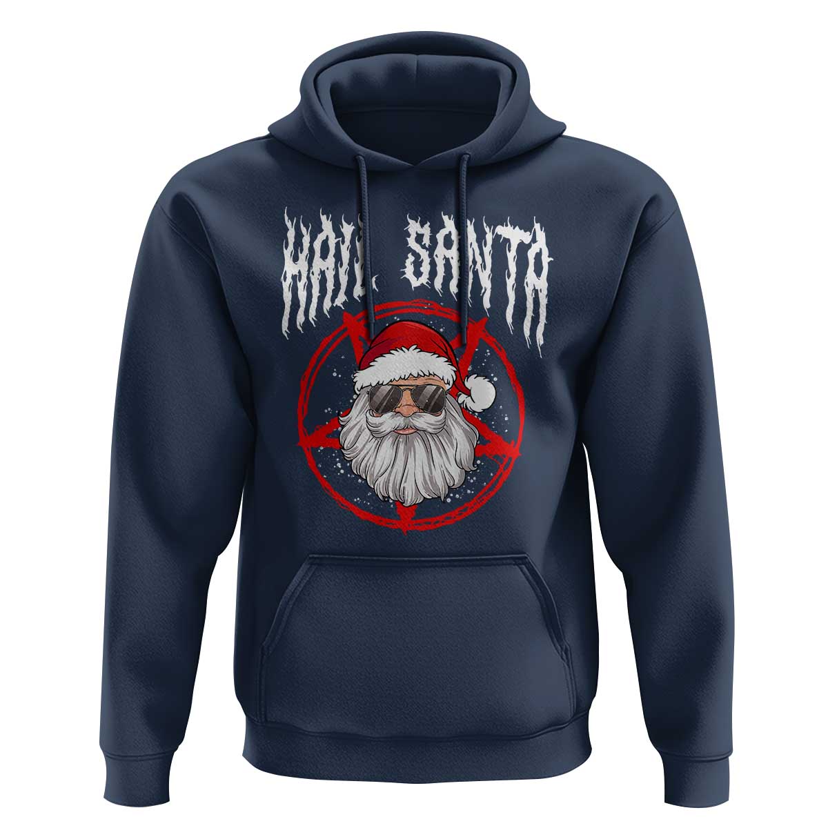Hail Santa Christmas Hoodie Goth Christmas Horror Lover Gift