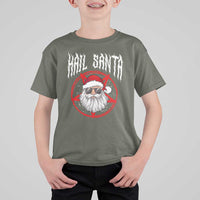 Hail Santa Christmas T Shirt For Kid Goth Christmas Horror Lover Gift - Wonder Print Shop