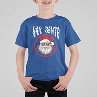 Hail Santa Christmas T Shirt For Kid Goth Christmas Horror Lover Gift - Wonder Print Shop