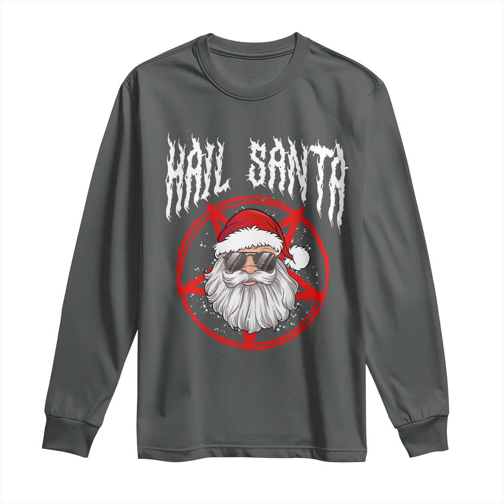 Hail Santa Christmas Long Sleeve Shirt Goth Christmas Horror Lover Gift
