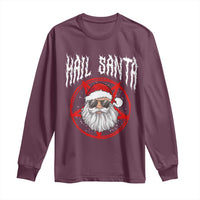 Hail Santa Christmas Long Sleeve Shirt Goth Christmas Horror Lover Gift