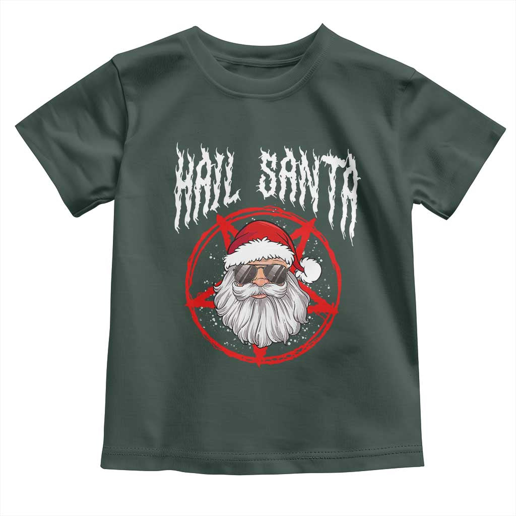 Hail Santa Christmas Toddler T Shirt Goth Christmas Horror Lover Gift