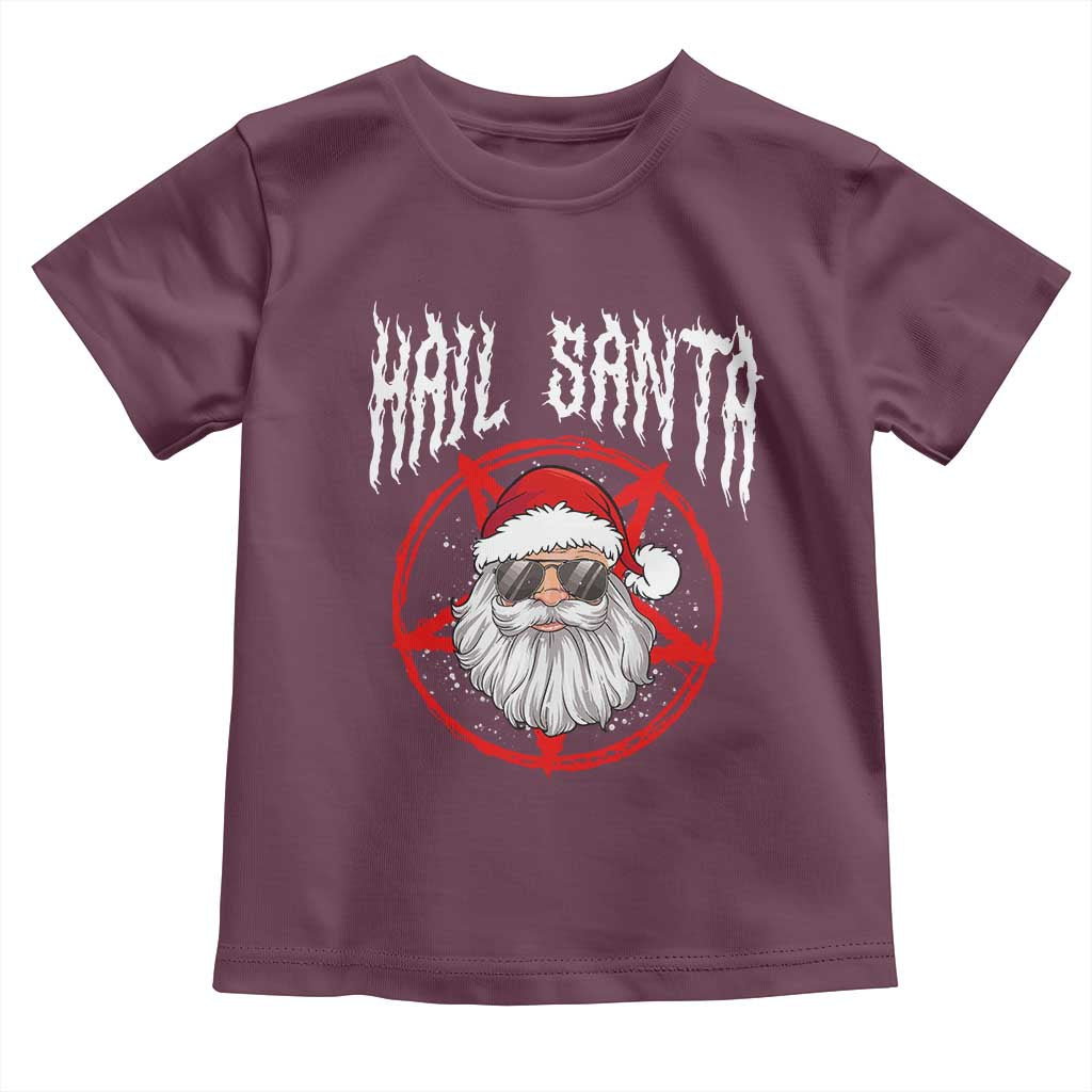 Hail Santa Christmas Toddler T Shirt Goth Christmas Horror Lover Gift