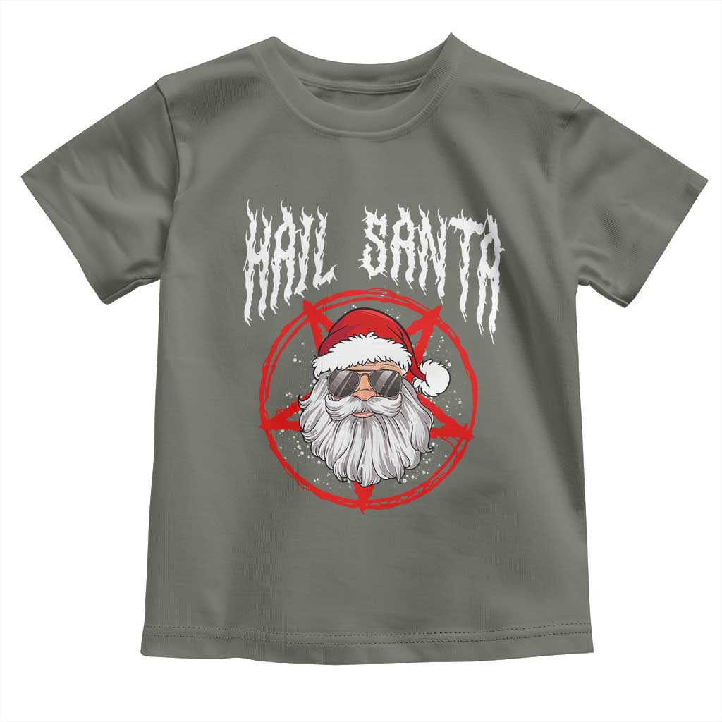 Hail Santa Christmas Toddler T Shirt Goth Christmas Horror Lover Gift