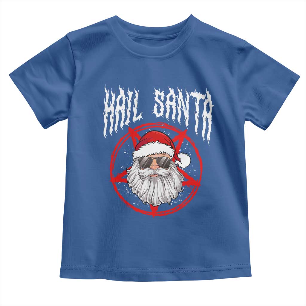 Hail Santa Christmas Toddler T Shirt Goth Christmas Horror Lover Gift