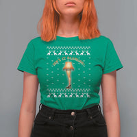 Funny Christmas Movie T Shirt For Women Glorious Leg Lamp Ugly Gift - Wonder Print Shop