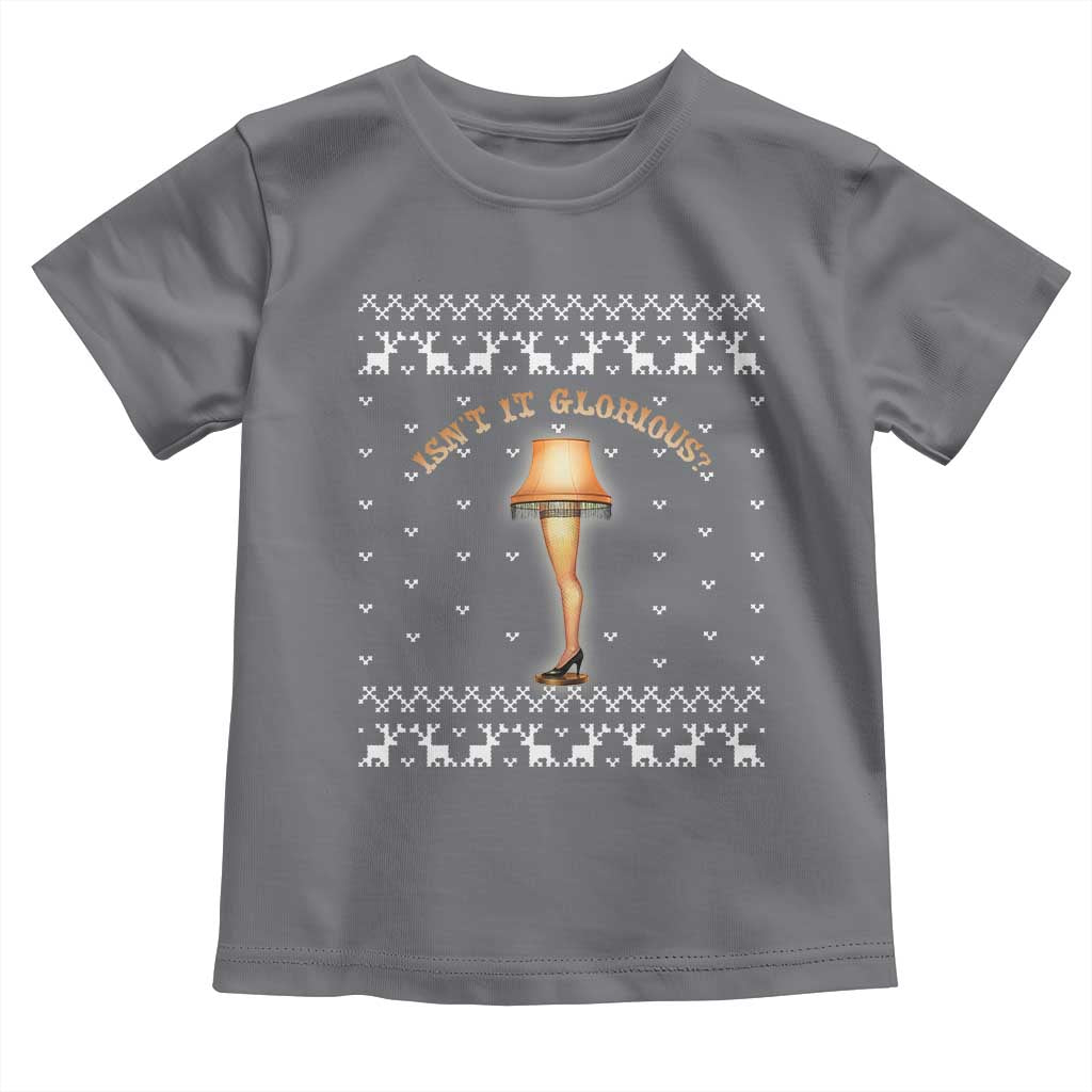 Funny Christmas Movie Toddler T Shirt Glorious Leg Lamp Ugly Gift